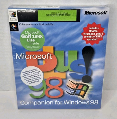 Microsoft plus for - for, 98