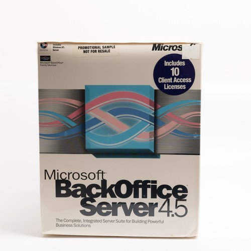 Microsoft backoffice 5 - microsoft, 4.5