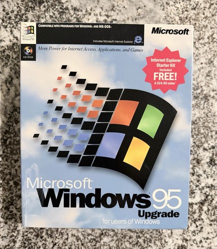 Vintage big box - vintage, microsoft